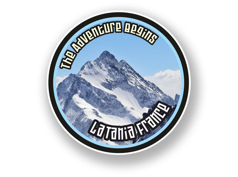 2 x La Tania France Vinyl Sticker Travel Mountain Ski Snowboard