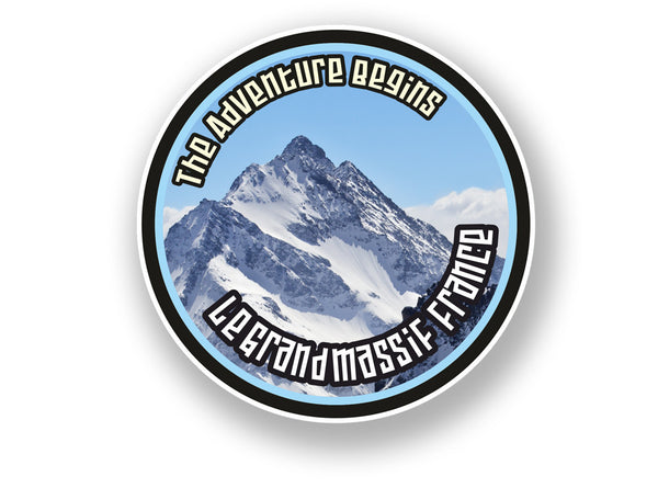 2 x Le Grand Massif France Vinyl Sticker Travel Mountain Ski Snowboard #7119
