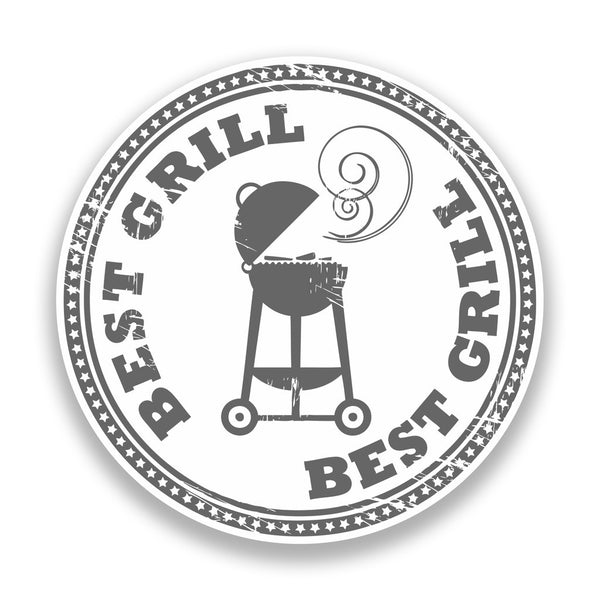 2 x BBQ Best Grill Vinyl Sticker Cooking Outdoors #7149