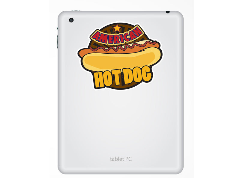 2 x American Hotdogs Vinyl Sticker Food Takeaway