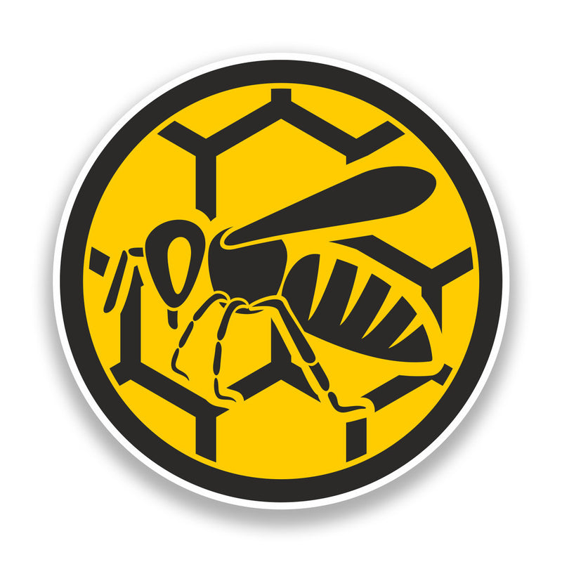2 x Wasp Vinyl Stickers Insects Bugs Bees