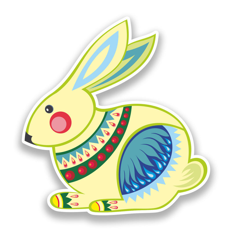 2 x Easter Rabbit Vinyl Stickers Holidays Decoration