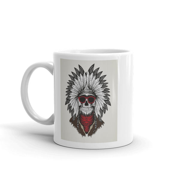 Native American Skull Headdress High Quality 10oz Coffee Tea Mug #7320