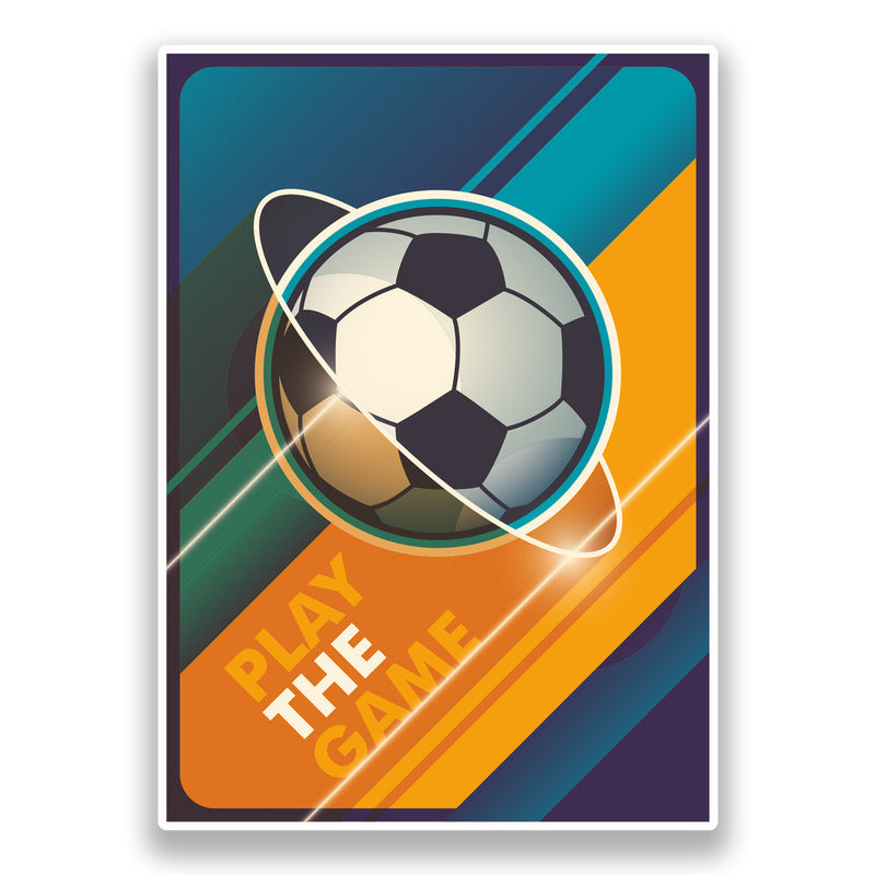 2 x Soccer Football Vinyl Stickers Sports