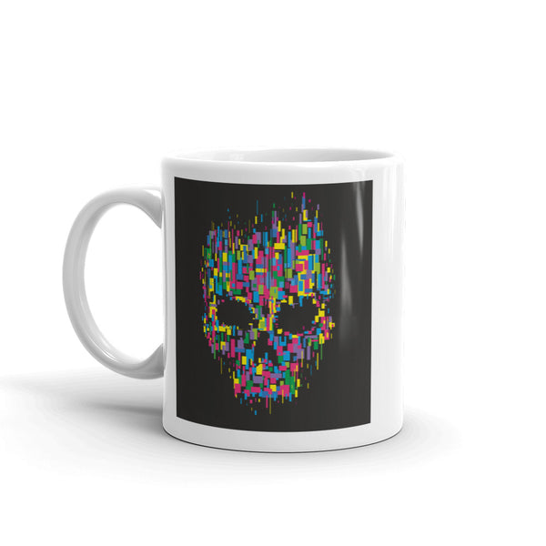Pixelated Skull High Quality 10oz Coffee Tea Mug #7352