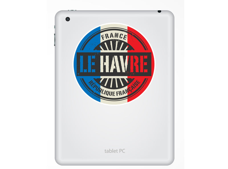 2 x France Le Havre Vinyl Stickers Travel Luggage