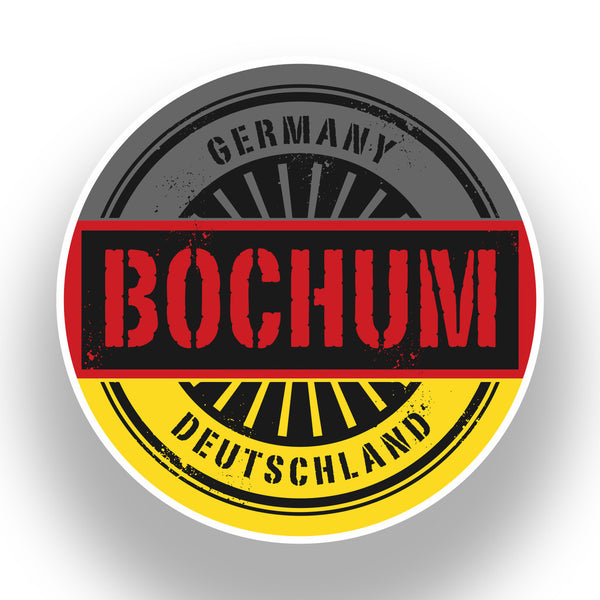 2 x Germany Bochum Vinyl Stickers Travel Luggage #7385