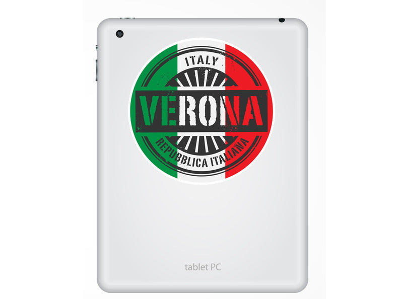 2 x Italy Verona Vinyl Stickers Travel Luggage