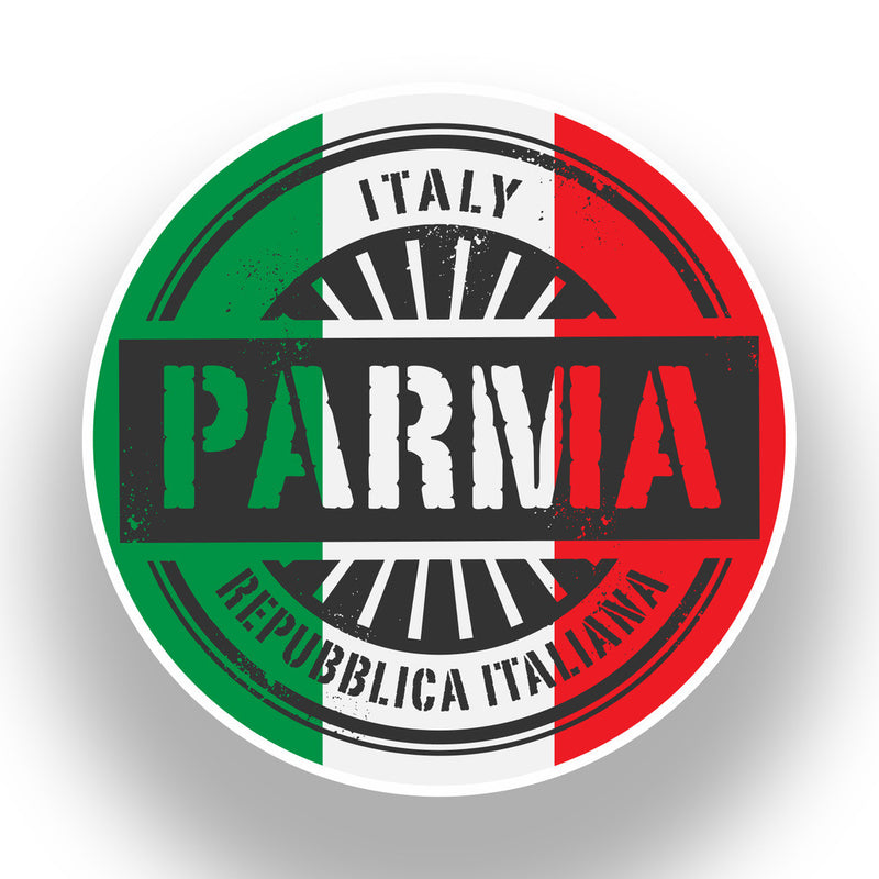 2 x Italy Parma Vinyl Stickers Travel Luggage