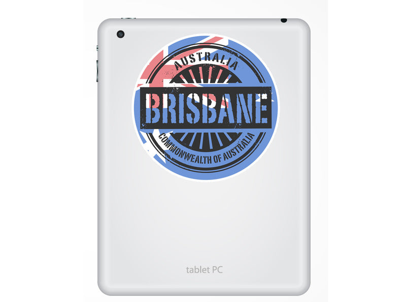 2 x Australia Brisbane Vinyl Stickers Travel Luggage