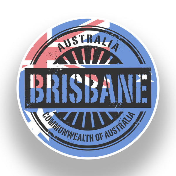 2 x Australia Brisbane Vinyl Stickers Travel Luggage #7389