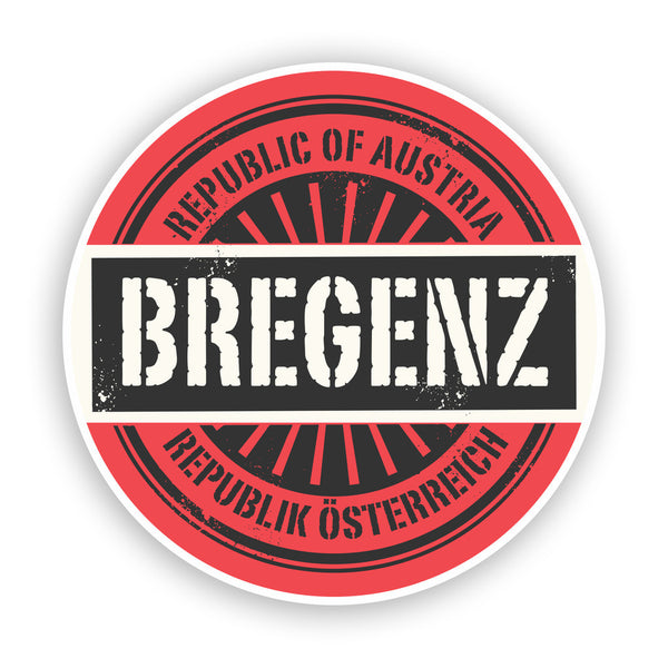 2 x Austria Bregenz Vinyl Stickers Travel Luggage #7397