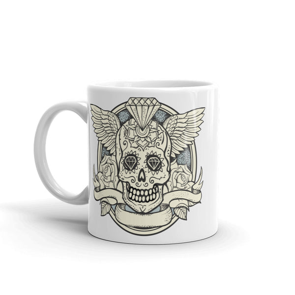 Skull with Wings Scary Halloween High Quality 10oz Coffee Tea Mug #7398