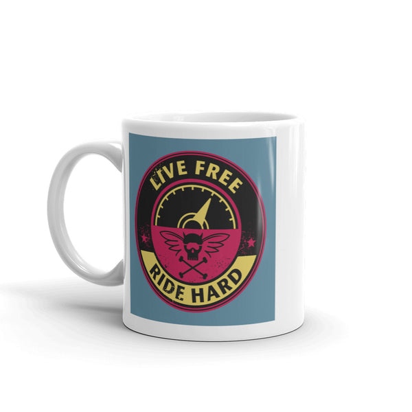 Live Free Ride Hard Bikers High Quality 10oz Coffee Tea Mug #7401