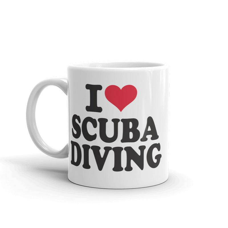 I Love Scuba Diving High Quality 10oz Coffee Tea Mug