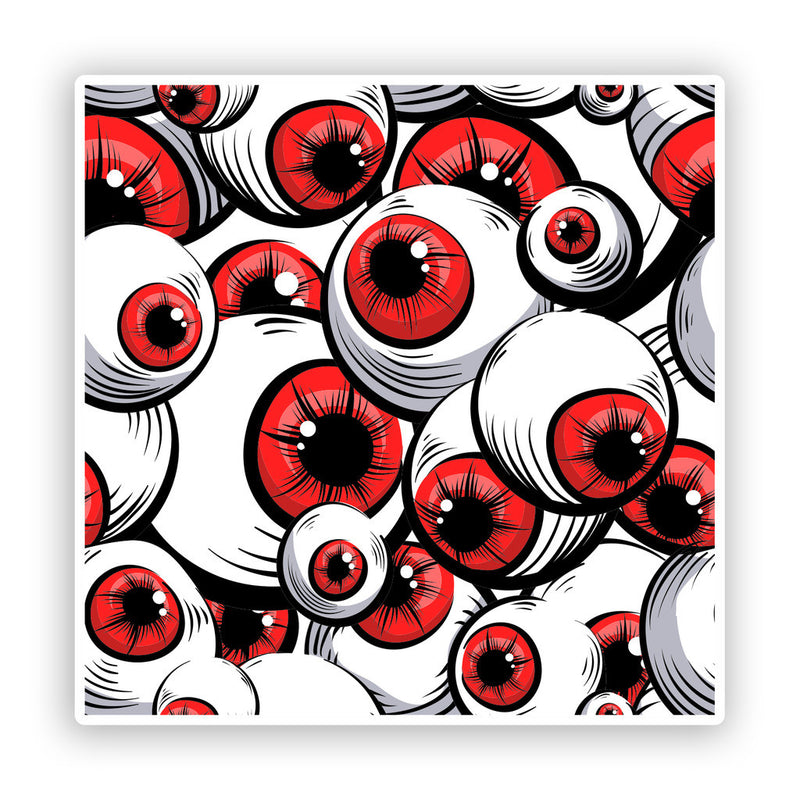 2 x Eye Balls Vinyl Stickers Halloween Decoration