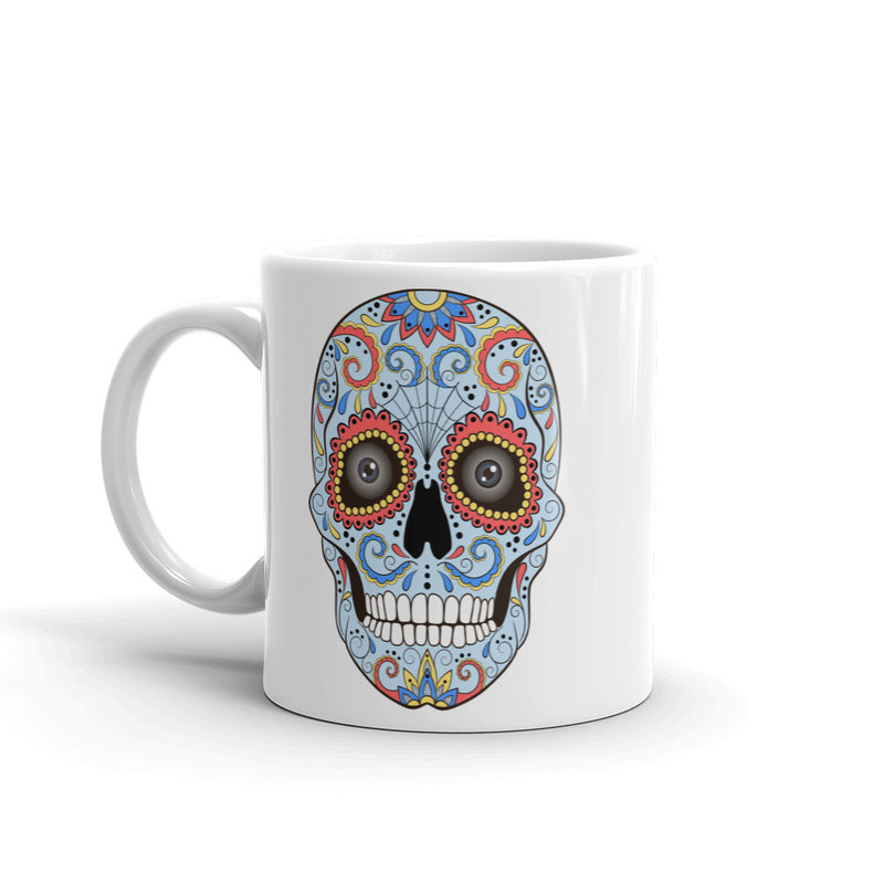 Sugar Skull with Eyes Mexico Festival Day of the High Quality 10oz Coffee Tea Mug