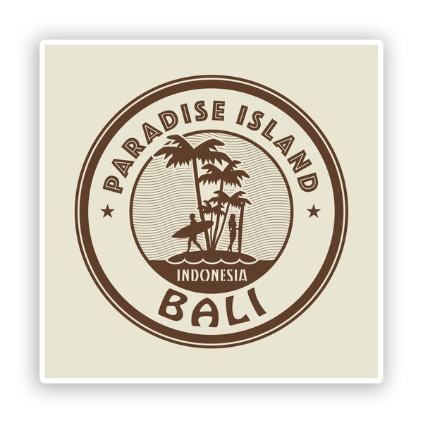 2 x Paradise Island Bali Vinyl Stickers Travel Luggage #7461