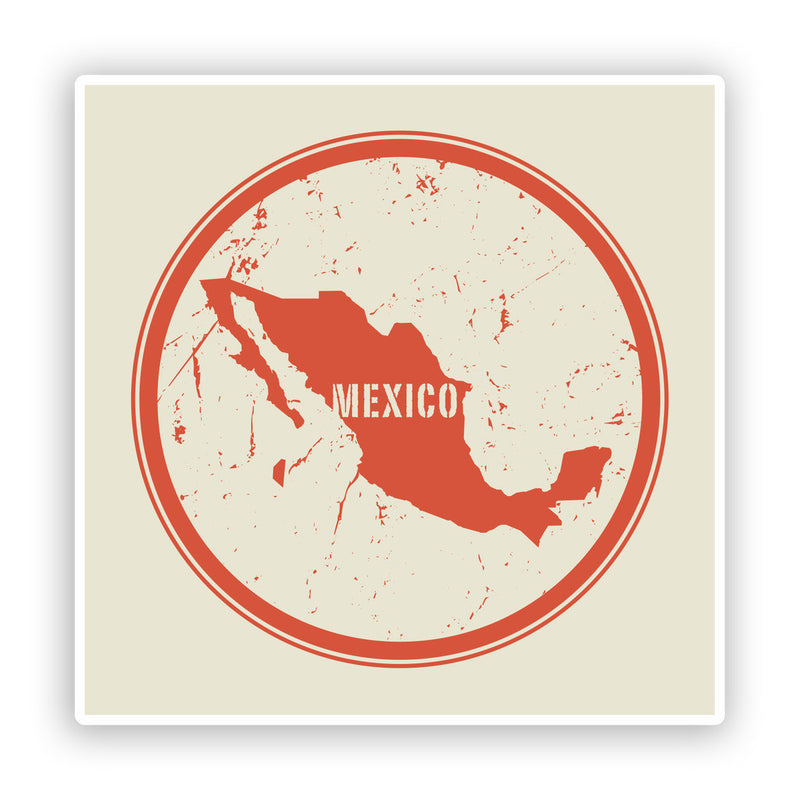 2 x Mexico Vinyl Stickers Travel Luggage