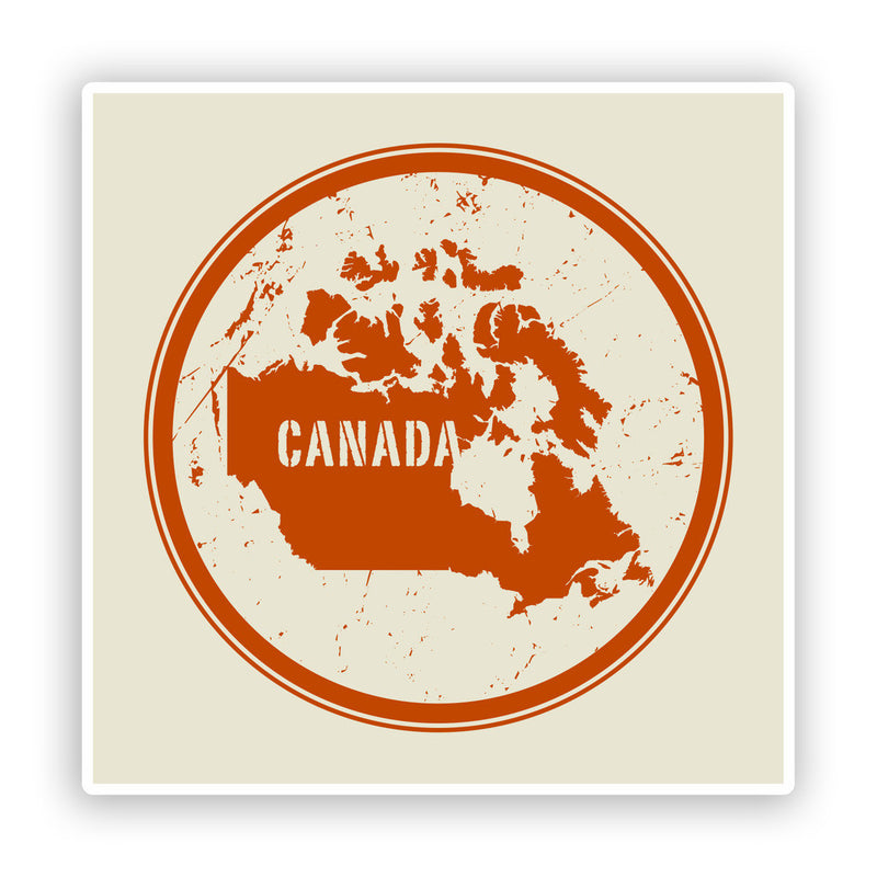 2 x Canada Vinyl Stickers Travel Luggage