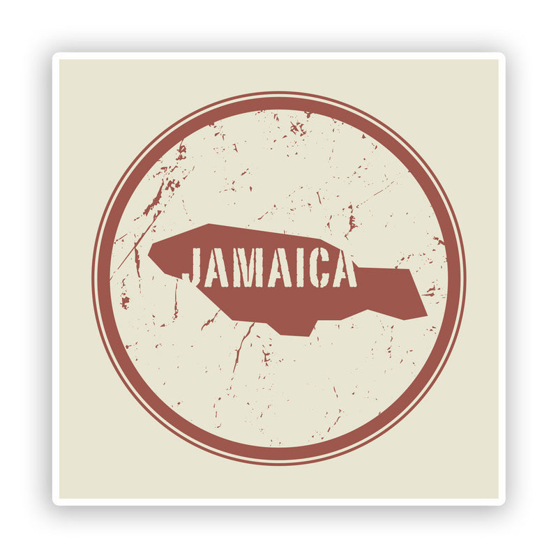 2 x Jamaica Vinyl Stickers Travel Luggage