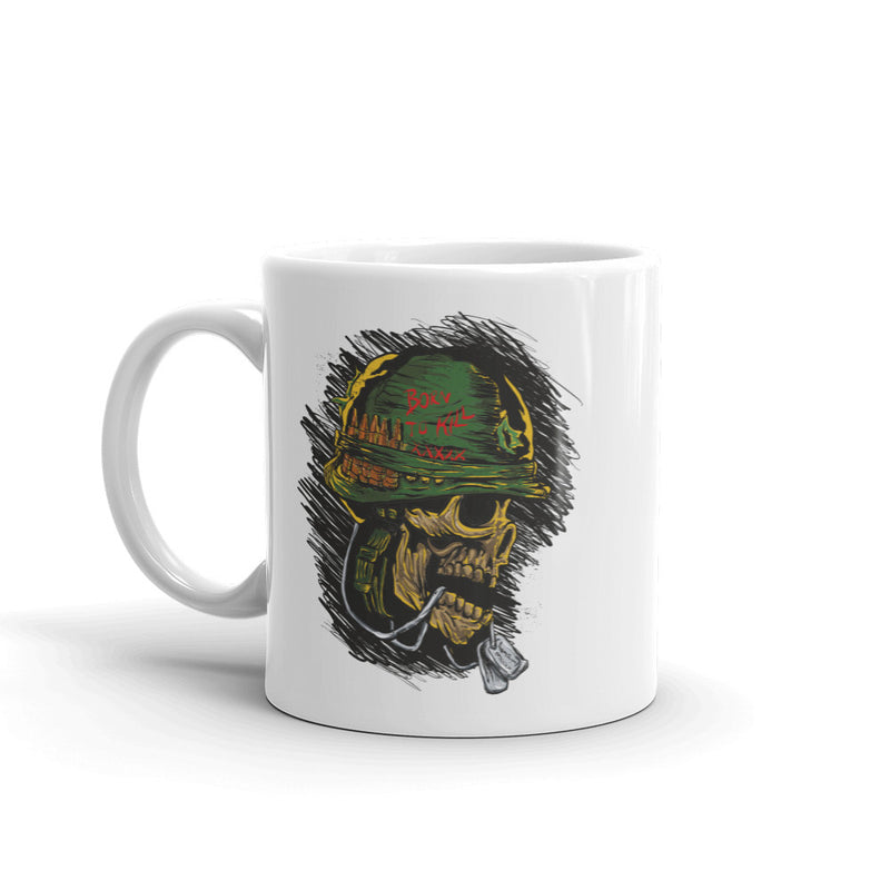 Born to Kill Skull High Quality 10oz Coffee Tea Mug