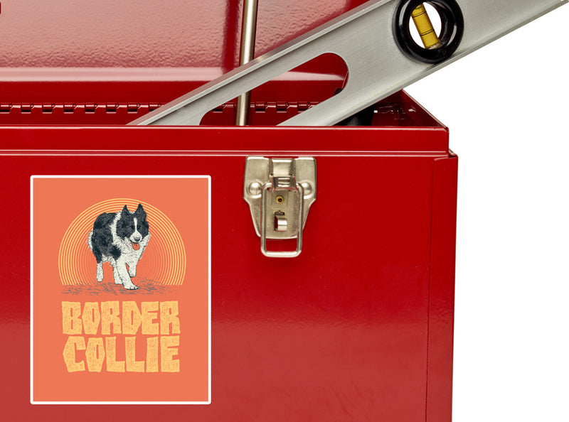 2 x Border Collie Vinyl Stickers Animals Dogs