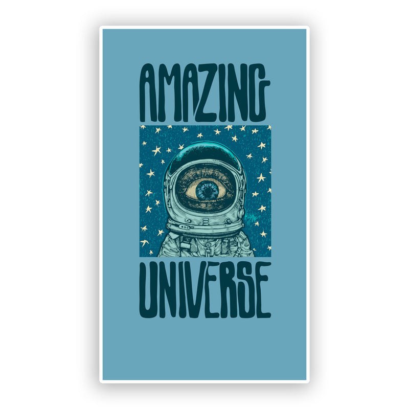 2 x Amazing Universe Vinyl Stickers Space UFO