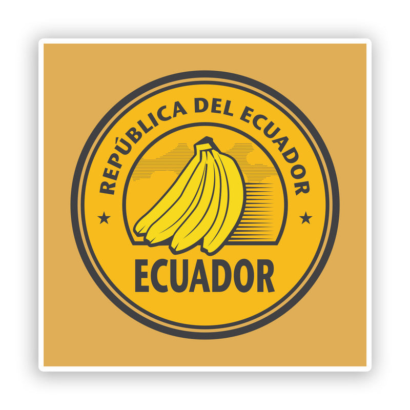 2 x Republica Del Ecuador Vinyl Stickers Travel Luggage