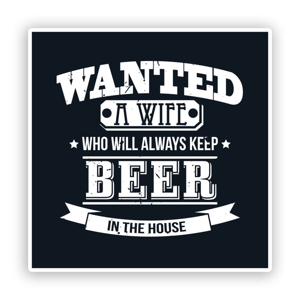 2 x Beer In The House Funny Vinyl Stickers #7544