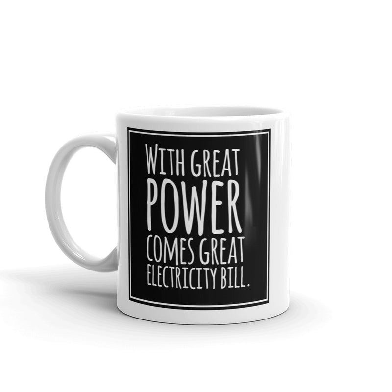 With Great Power High Quality 10oz Coffee Tea Mug