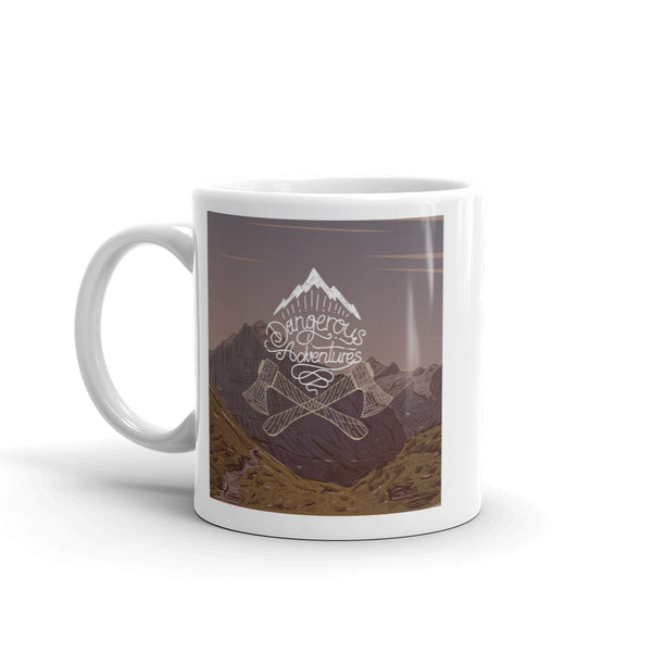 Dangerous Adventures Mountains Hiking Ski High Quality 10oz Coffee Tea Mug #7577