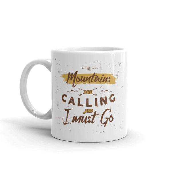 The Mountains Are Calling Hiking Ski High Quality 10oz Coffee Tea Mug #7607