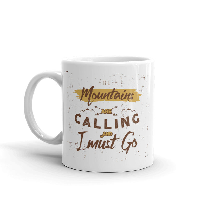 The Mountains Are Calling Hiking Ski High Quality 10oz Coffee Tea Mug