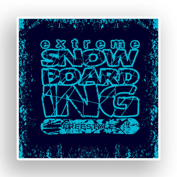 2 x Snowboarding Vinyl Stickers Extreme Thrill Seeker Travel Mountains #7635