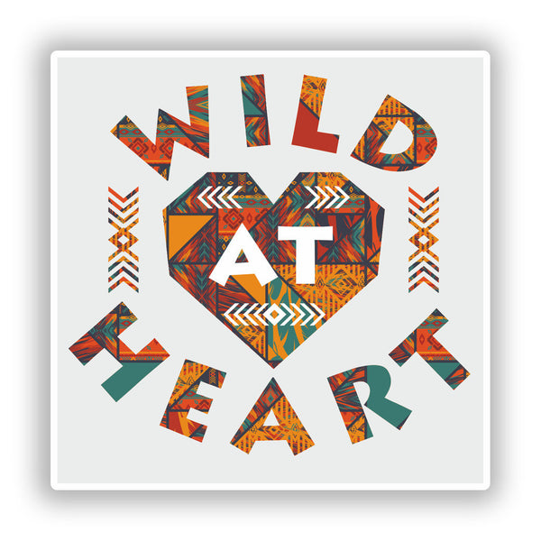 2 x Wild At Heart Vinyl Stickers Travel Luggage #7660