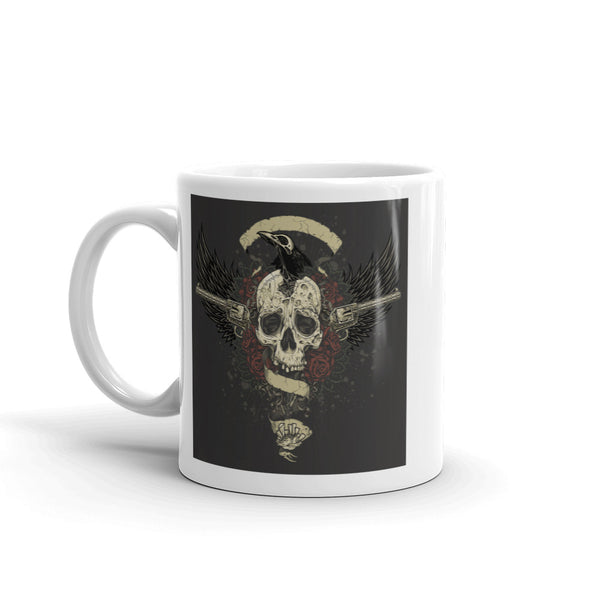 Skull And Guns Scary Horror Halloween High Quality 10oz Coffee Tea Mug #7676