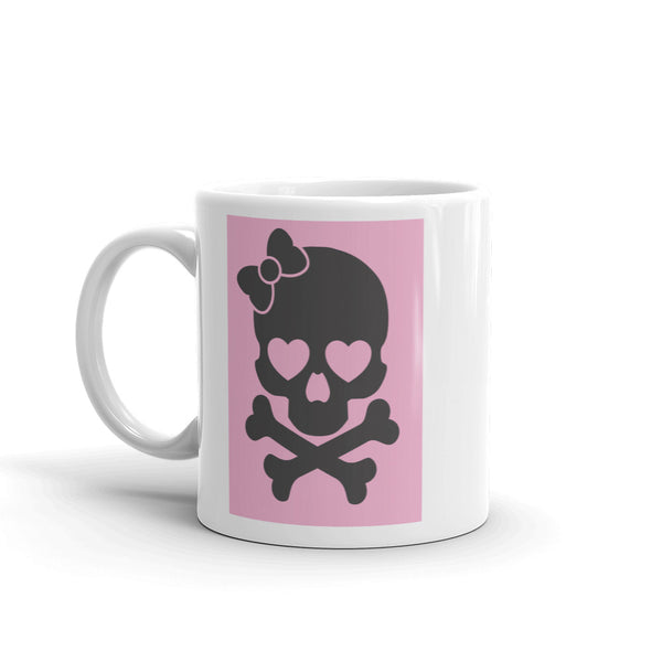 Cute Pink Skull Scary Horror Halloween High Quality 10oz Coffee Tea Mug #7677