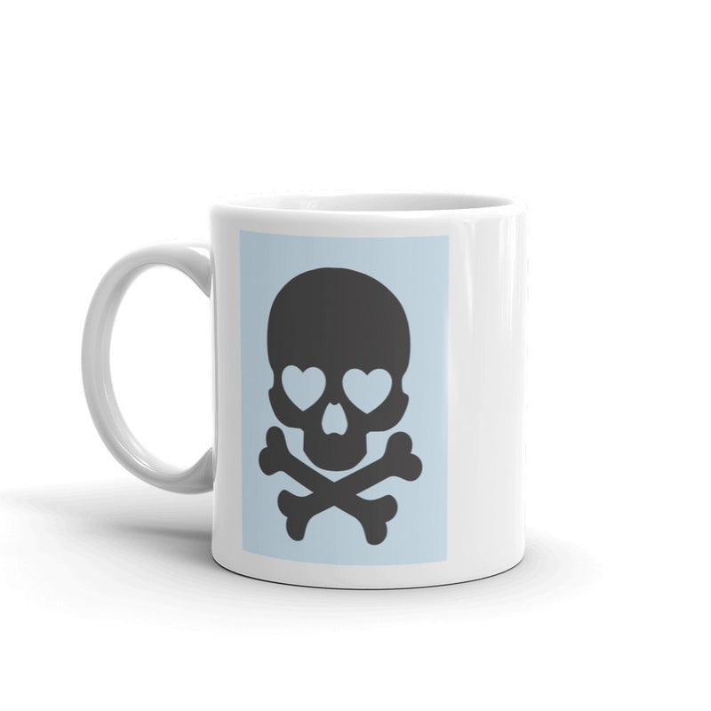 Cute Blue Skull Scary Horror Halloween High Quality 10oz Coffee Tea Mug