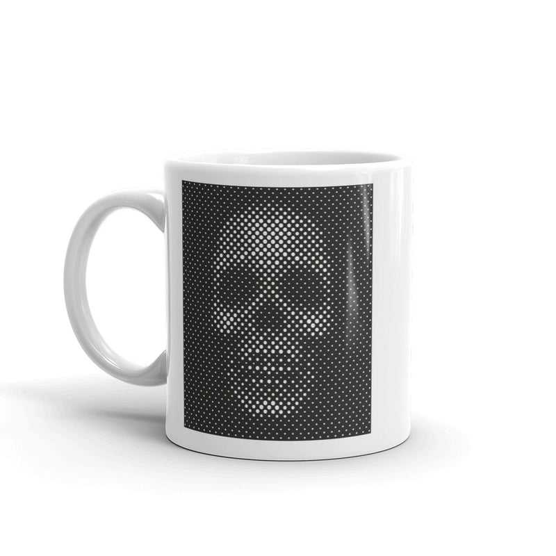 Dot-matrix Skull Scary Horror Halloween High Quality 10oz Coffee Tea Mug