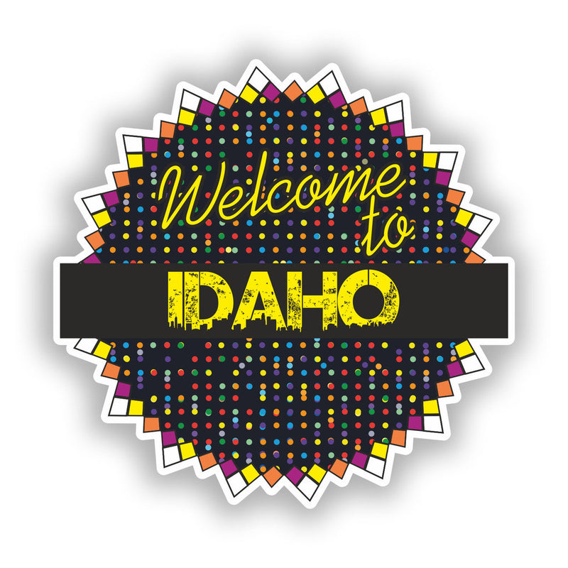 2 x Welcome To Idaho Vinyl Stickers Travel Luggage
