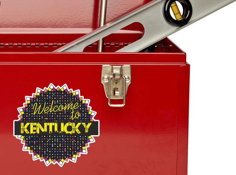 2 x Welcome To Kentucky Vinyl Stickers Travel Luggage