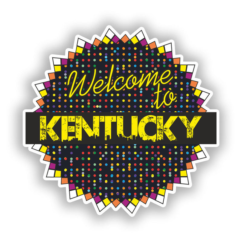 2 x Welcome To Kentucky Vinyl Stickers Travel Luggage