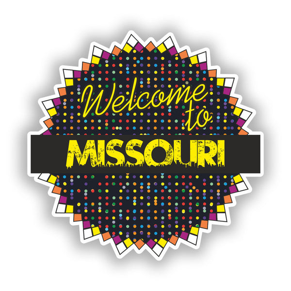 2 x Welcome To Missouri Vinyl Stickers Travel Luggage #7721