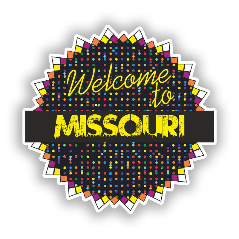 2 x Welcome To Missouri Vinyl Stickers Travel Luggage