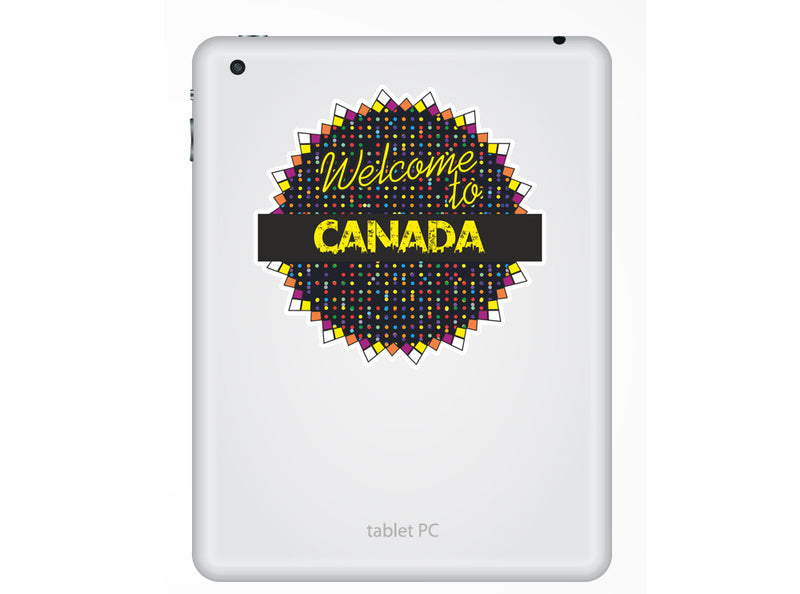 2 x Welcome To Canada Vinyl Stickers Travel Luggage