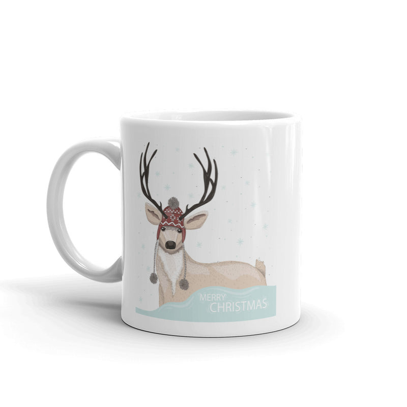 Merry Christmas Deer High Quality 10oz Coffee Tea Mug