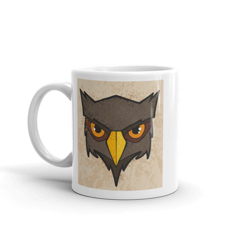 Distressed Owl High Quality 10oz Coffee Tea Mug