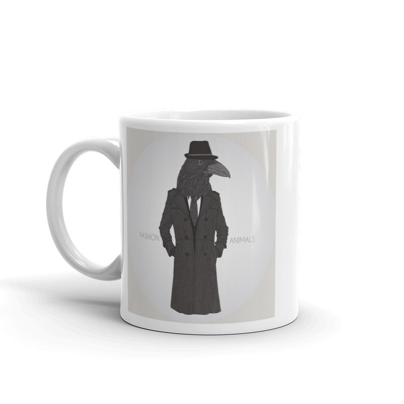 Hipster Raven Scary Horror Halloween High Quality 10oz Coffee Tea Mug