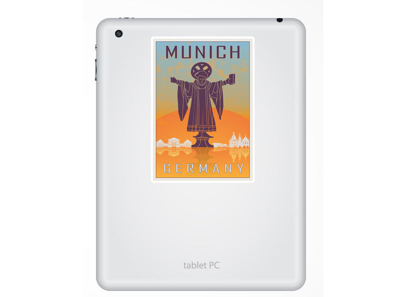 2 x Munich Germany Vinyl Stickers Travel Luggage